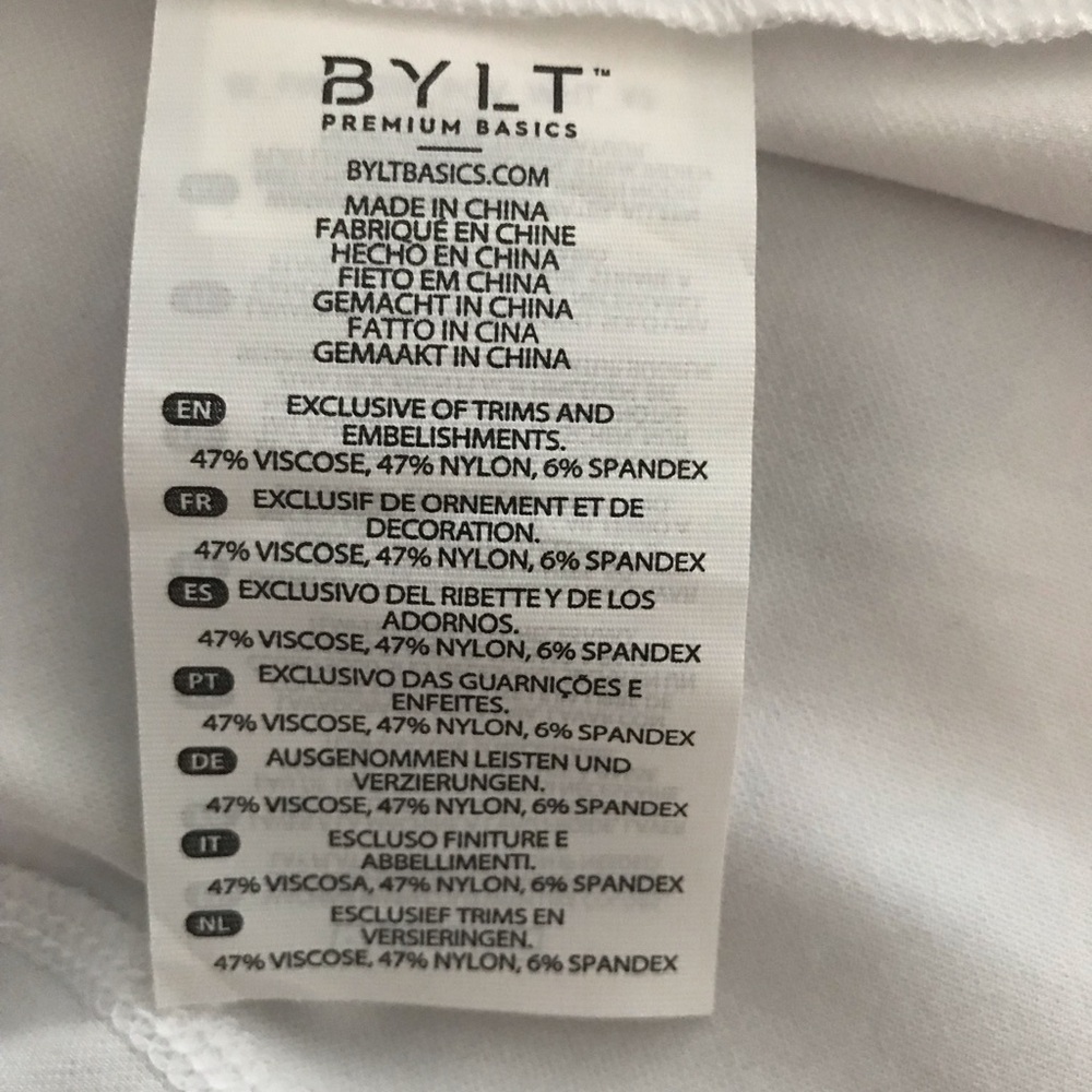 NWT BYLT Basics Women’s Fairway Quarter Zip Pullover White Size XS - Picture 9 of 11